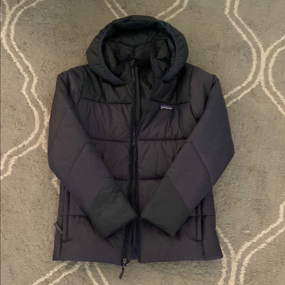 Black Hooded Puffer Jacket